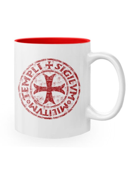 Caneca de Cerâmica Templária Selo Cruzado