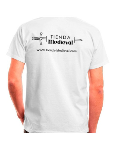 T-shirt branca da Medieval-Shop