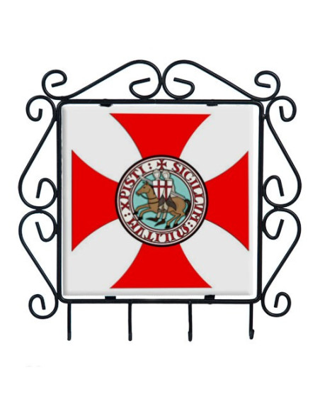 Porta-chaves Cruz Templária forjada