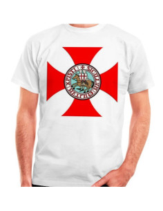 T-shirt Cruz Templária com Cavaleiros Templários