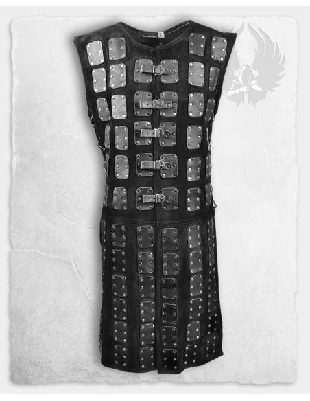 Brigantina Osric em couro preto