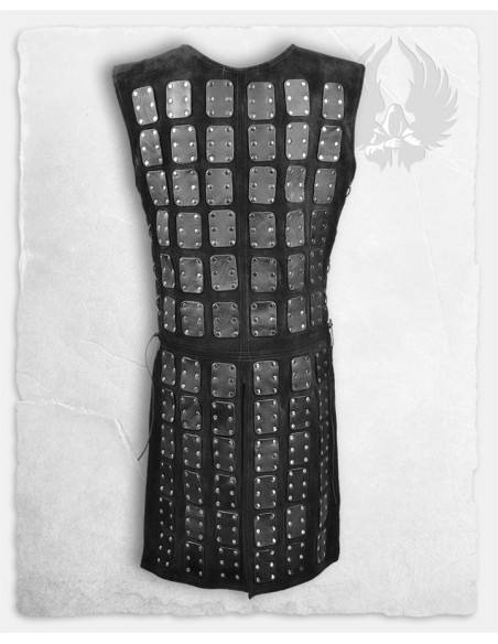 Brigantina Osric em couro preto