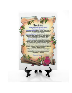 Azulejo personalizado com 1 nome + suporte 2