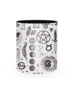Caneca de cerâmica esotérica astral 2