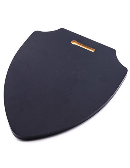 Escudo de madeira Cruz e Cavaleiros Templários (19,2 x 23,4 cms.)