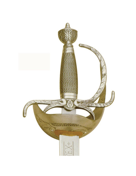 Carlos III Espada de ouro com gravuras