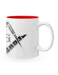Caneca de Cerâmica Símbolos Maçônicos 2