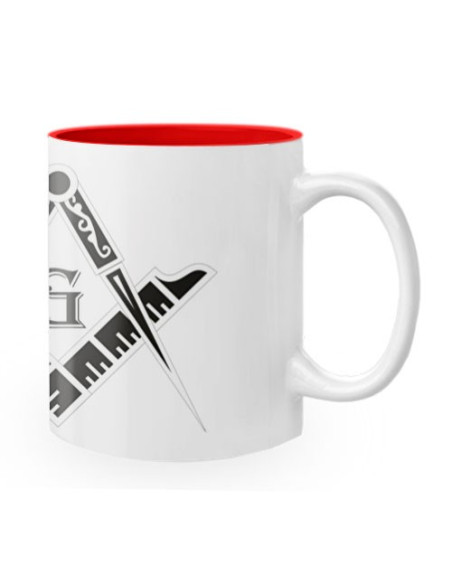 Caneca de Cerâmica Símbolos Maçônicos