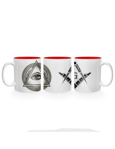 Caneca de Cerâmica Símbolos Maçônicos