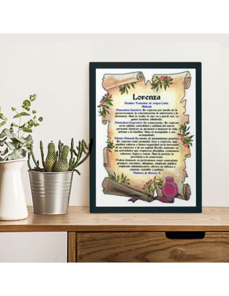 Imagem Personalizada com o seu Nome (32,5x42,5 cms.)