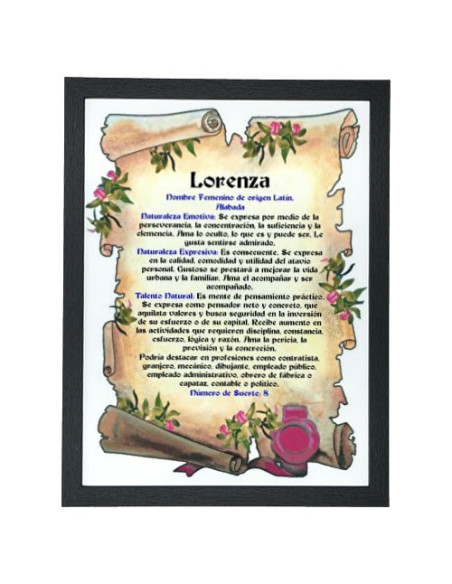 Imagem Personalizada com o seu Nome (32,5x42,5 cms.)