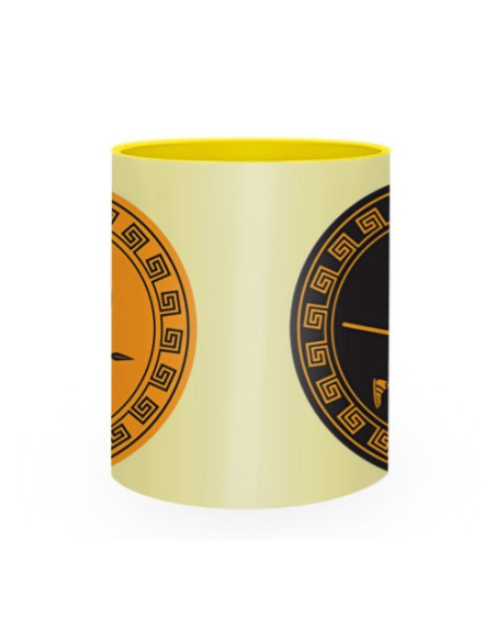 Caneca de Cerâmica Guerreiros Grécia Antiga