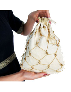 Bolsa Snood Mulher creme nobre medieval