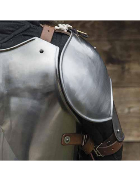 Par de ombreiras de soldado medieval