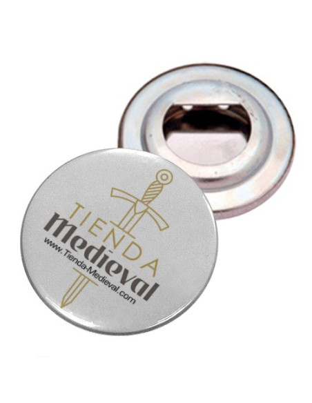 Prato abridor de garrafas com ímã (Loja-Medieval)