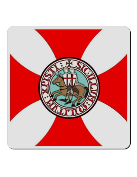 Íman Cruz Paté Cavaleiros Templários (7,4 x 7,4 cms.)