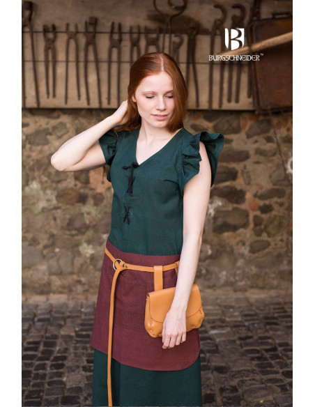 Vestido Medieval Mulher Agga Verde