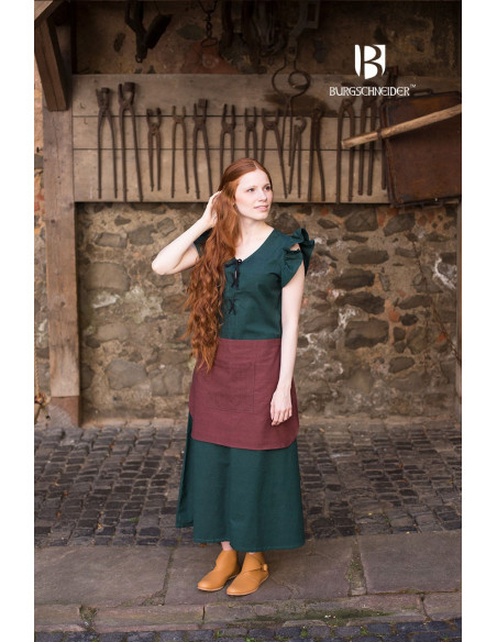 Vestido Medieval Mulher Agga Verde