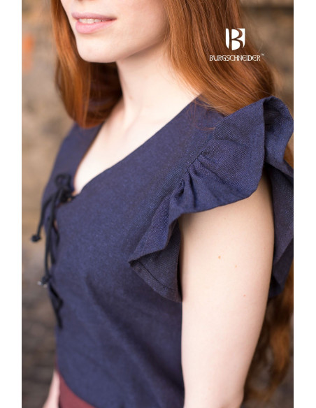 Vestido Medieval Mulher Agga Azul