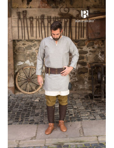 Túnica medieval Lodin, cinza 2