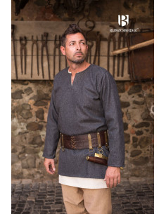 Túnica medieval Lodin, cinza escuro 2