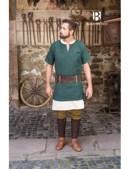 Túnica medieval Aegir, verde