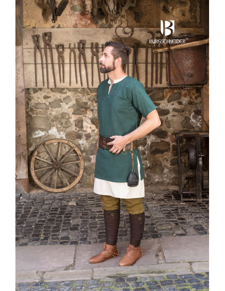 Túnica medieval Aegir, verde