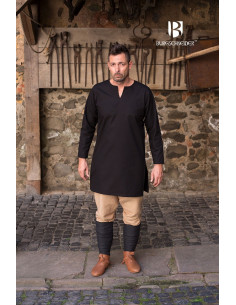 Túnica Medieval Leif, preta