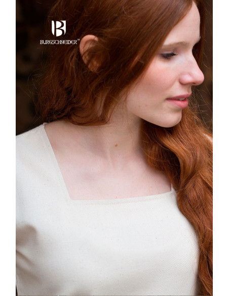 Túnica medieval leve, manga trompete