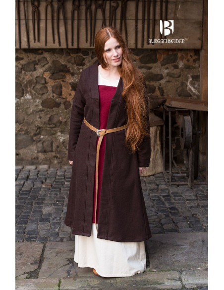 Brial Medieval Aslaug Brown em Lã