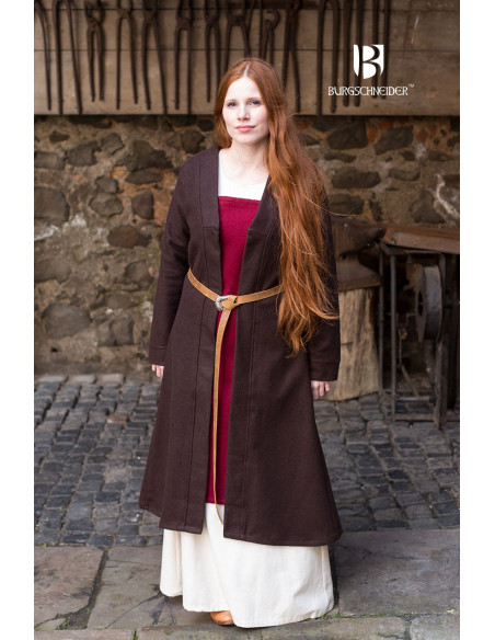 Brial Medieval Aslaug Brown em Lã