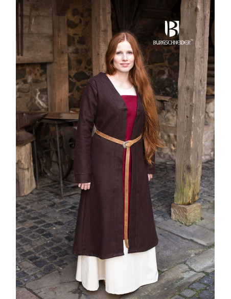 Brial Medieval Aslaug Brown em Lã