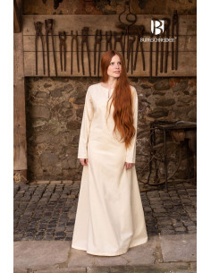 Túnica de verão medieval Elisa, natural 2