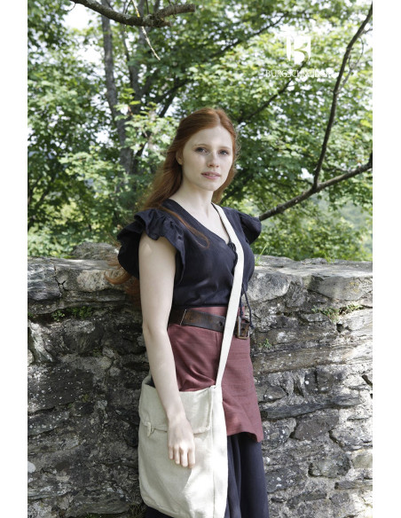 Bolsa medieval Ehwaz, fecho de chifre