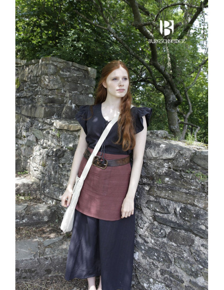 Bolsa medieval Ehwaz, fecho de chifre