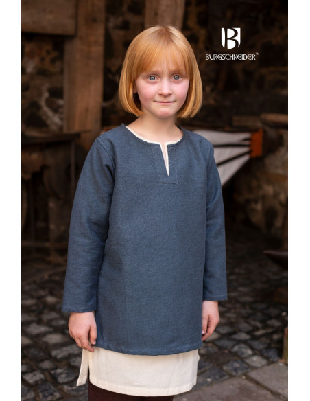 Túnica medieval para criança, Eriksson cinza