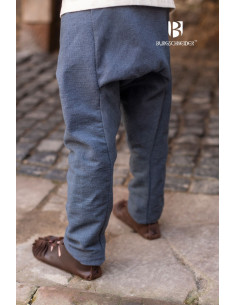 Calça criança medieval Ragnarsson cinza