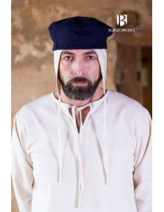 Chapéu medieval Hugo, azul 2