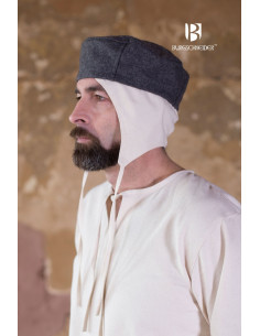 Chapéu medieval Hugo, cinza