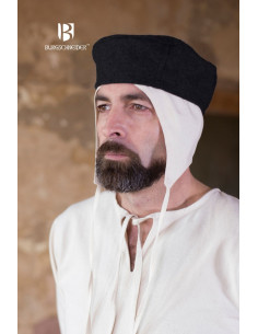 Chapéu medieval Hugo, cinza