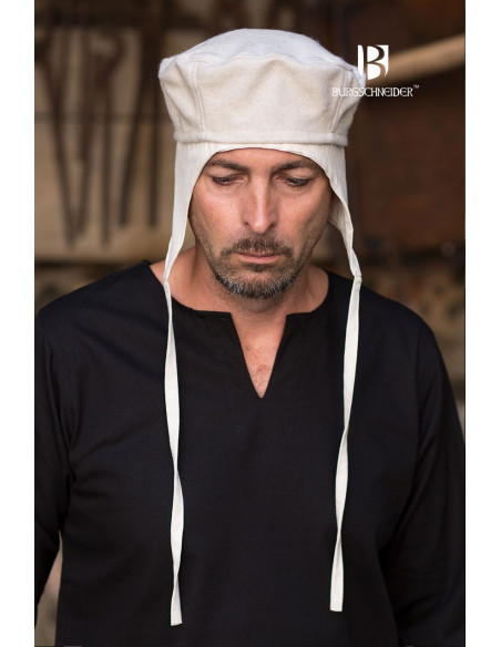 Chapéu medieval Hugo, creme