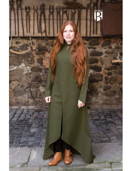 Ranwen túnica medieval, verde oliva