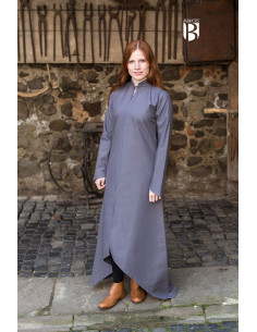 Ranwen túnica medieval, cinza