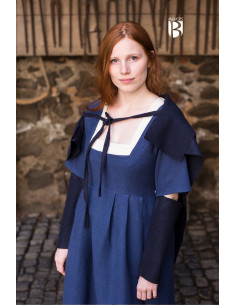 Mangas aquecedoras de braço Frida em azul