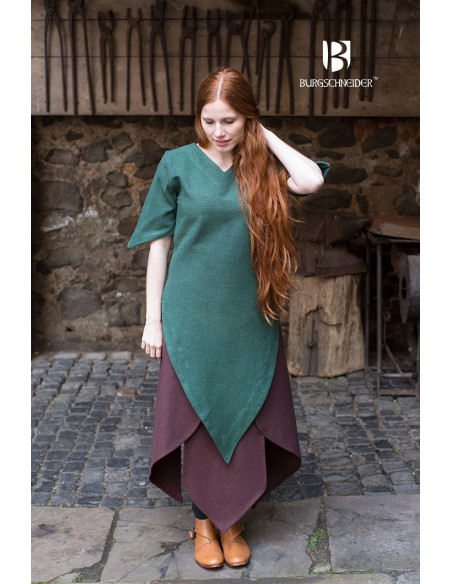 Túnica medieval Laylin, verde