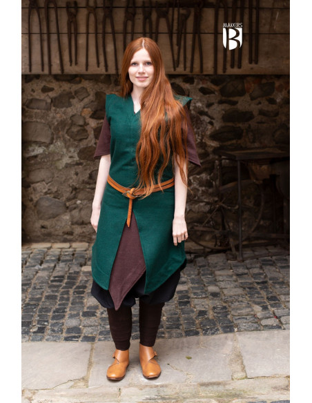 Túnica de mulher Meril, lã verde