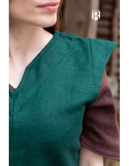 Túnica de mulher Meril, lã verde