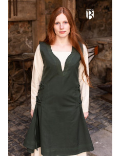 Lannion vestido medieval, verde 2