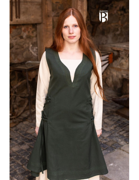 Lannion vestido medieval, verde