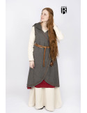 Brial medieval Myrana, lã cinza